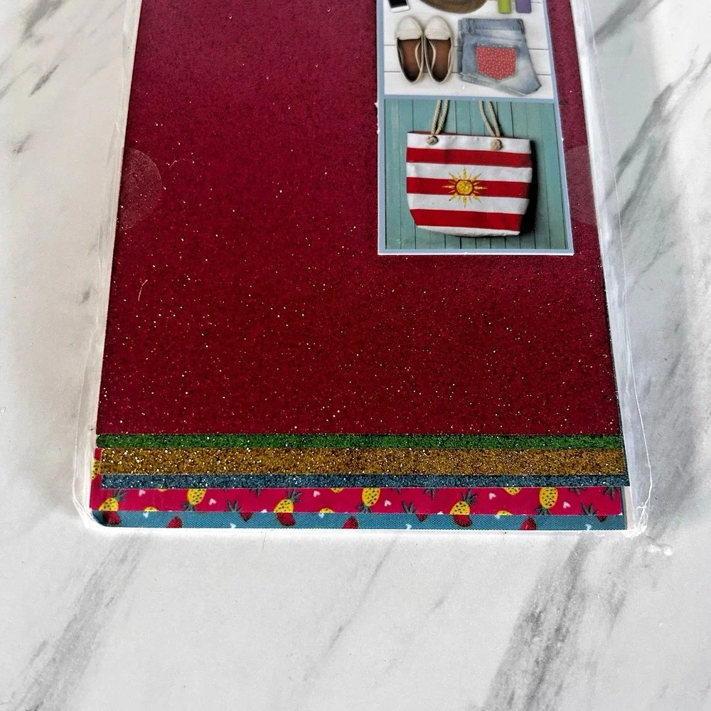Horizon Group USA Iron on Sparkle Fruit Strawberry Red Fabric 6 Sheet 5